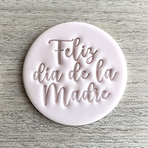 Тиснитель за празни приказки Feliz диаметър de la Madre или Печата за бисквитки, за Печат за Подпечатване на деня на Майката
