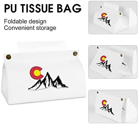 Colorado Rocky Mountain Кутия За Салфетки Притежателя на Кутията Организатор на Хартиена Опаковка Чанта за Салфетки