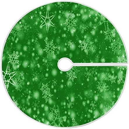 Декорация на Поли във формата на Коледно ALAZA, едно Малко Бижу под формата на Мини-Поли във формата на коледно дърво 35,4 Инча със Зелени Снежинками за Коледно парти, Ук
