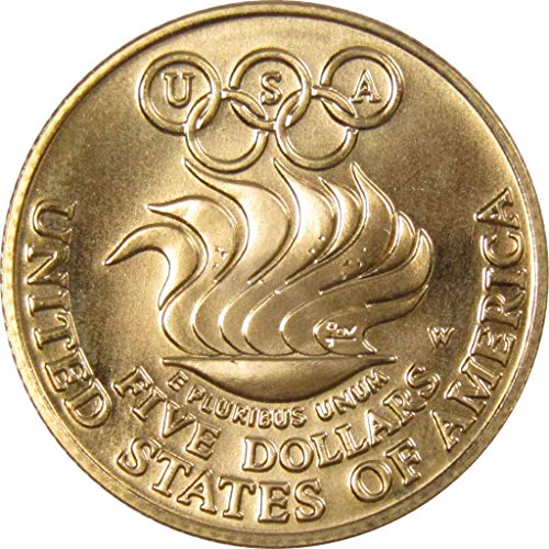 Възпоменателна монета Сеульской на Олимпиадата през 1988 година от 90% злато BU, Без да се позовават на стойност 5 долара