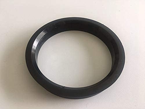 NB-AERO 4 бр. Черни полиуглеродные пръстени 72,62 мм (колелото)- 66,6 мм (Ступица) | Централно пръстен Hubcentric