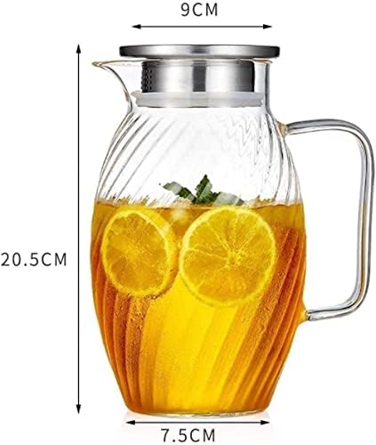 Кана, чаша за приготвяне на Чай, стъклена кана с капак за многократна употреба кана с лед, много подходящи за кафе,