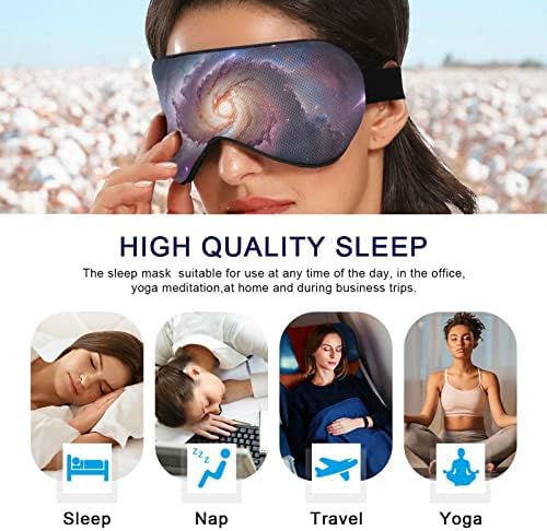 FOLIOSA Великолепна Galaxy-Звездна Маска за сън, Дишаща Удобна маска за очи за утяжеленного сън за жени и мъже