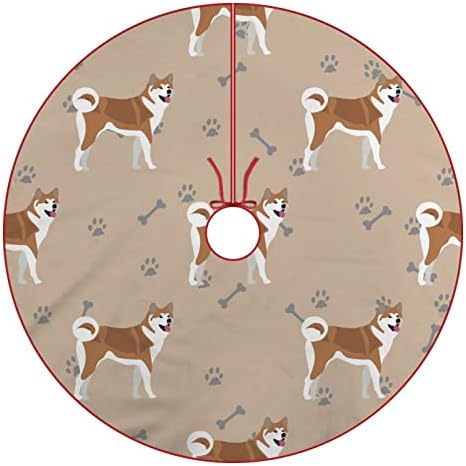 Пола за Коледно Кученце Shiba-Ин, Мек Плюшен Червена Пола за Коледно Парти, Празнични Украси В Закрито на Открито