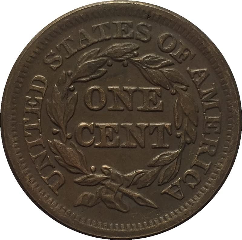 27,5 ММ Стар Американски монети 1848 година, Медни Монети, Старинни Занаяти, Чужди Възпоменателни Монети