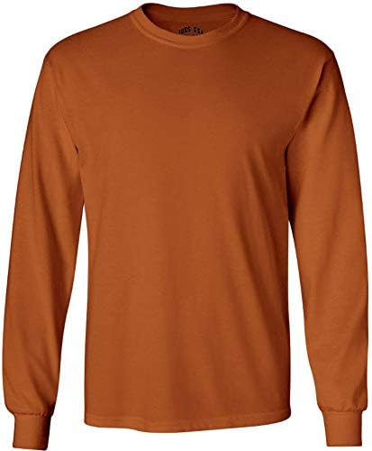 Мъжки тениски Joe's USA от плътен памук, с кръгло деколте и дълъг ръкав 27 цвята: S-5XL