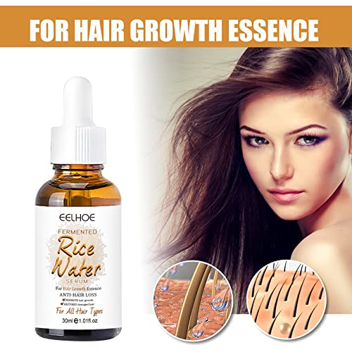 Серум за Растеж на косата с Оризова вода, Серум с Ферментированной Оризова вода и Етерично Масло за възстановяване на косата