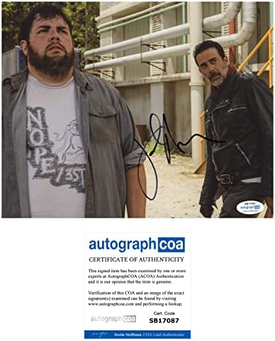Джошуа Хувър Подписа Снимка с автограф 8x10 Ходещи мъртъвци Джоуи АКОА COA
