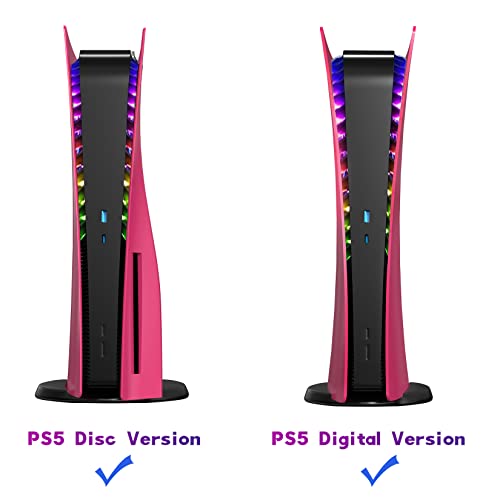 Светодиодна лента за PS5: пръстеновидни led лампи PS5 RGB с цел синхронизиране на музика и 8 цвята, 400 ефекти, украса със