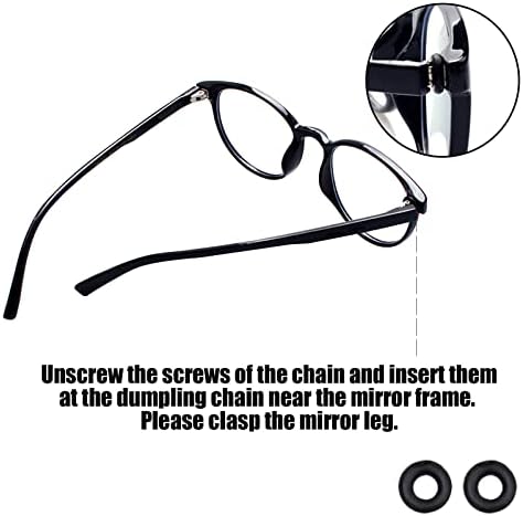 Комплект за затягане на точки -Силиконови пръстени за ремонт на очила за очите -Издръжлив комплект за ремонт на
