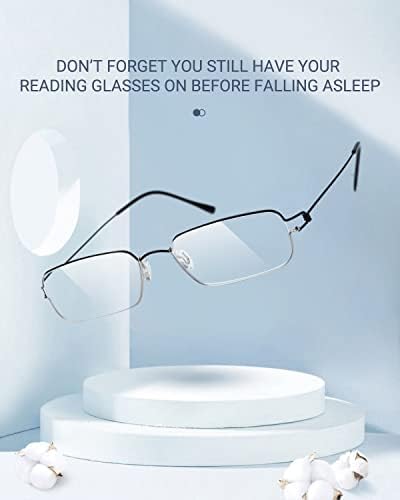TERAISE Ультралегкие Очила за четене за мъже/за Жени с блокиране на синя светлина, Стилни Безвинтовые HD Очила за