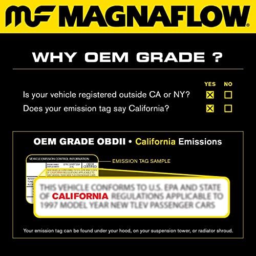 MagnaFlow 51970 Голям Каталитичен конвертор права на засаждане от Неръждаема стомана