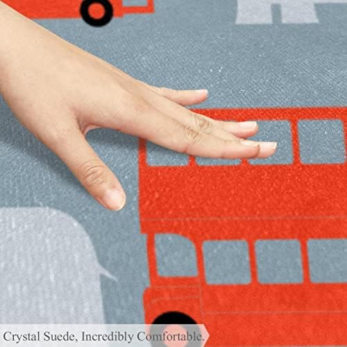 LLNSUPPLY 5-Подножието на Кръгла Подложка за площадка с Ниско Дрямка, Илюстрация на автобуса и Слон, Сини Детски