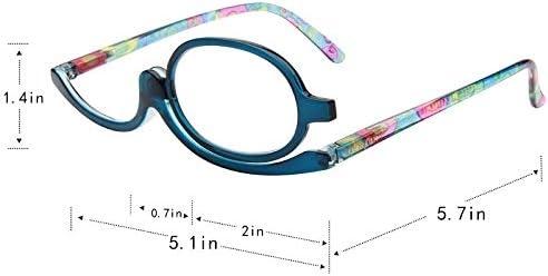 U Scinan Универсални Очила за далекогледство с откидывающимися лещи, Очила за грим, Сгъваеми Увеличителни Очила за четене + 1,0