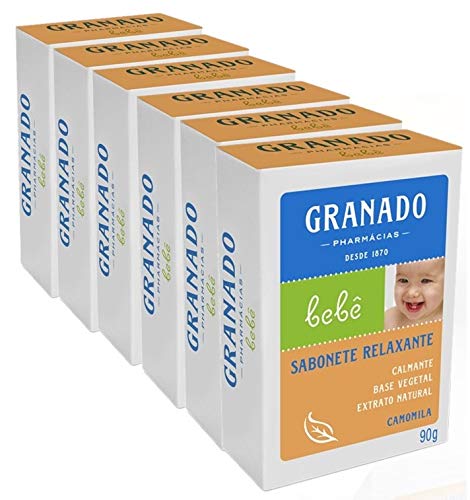 Granado - Linha Bebe - Sabonete em Barra Camomila (6 х 90 г) Детска колекция - Сапун с лайка (6 х 3,17 грама нето)