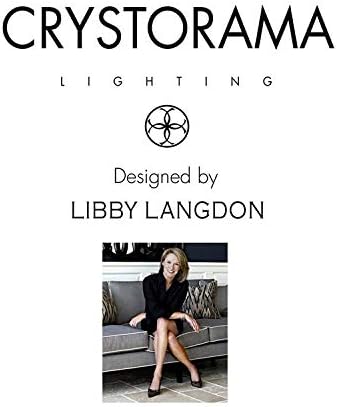 Полилей Crystorama Libby Langdon Грейсън 3 Light От полиран Никел