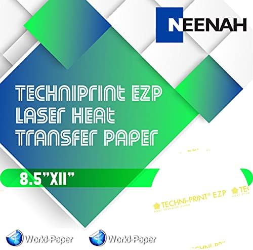 Techni Print EZP - Лазерна Теплопередающая хартия 8,5 x11 10 Листа*