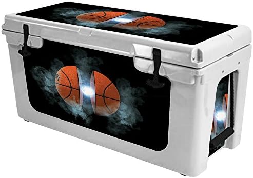 Калъф MightySkins (охладител в комплекта не са включени), Съвместим с охладител RTIC 65 (модел 2017 г.) - Баскетболна топка