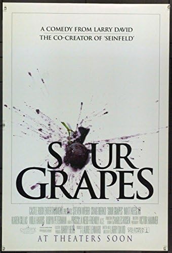 Кисело грозде (1998) Оригинален Плакат върху един лист (27x41)