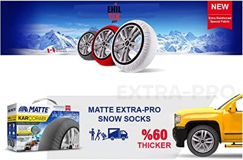 Зимни чорапи за автомобилни гуми Премиум-клас с Текстилни Вериги за сняг серия ExtraPro За Ford Mustang (XX-Large)