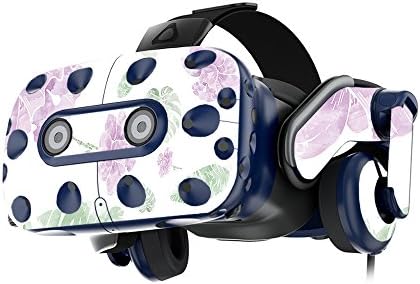 Кожата MightySkins е Съвместим със слушалки на виртуална реалност HTC Vive Pro - Акварели на цветя | Защитно, здрава и