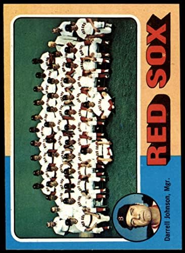 1975 Topps # 172 Списък на отбора на ред Сокс Дарел Джонсън Бостън Ред Сокс (бейзболна картичка) Ню Йорк Ред Сокс