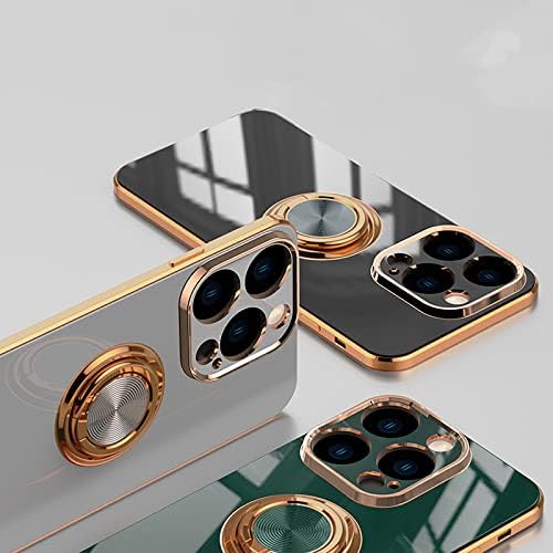 калъф aowner за iPhone 14 Pro с Кольцевым притежател, Магнитна Поставка с възможност за завъртане на 360 Градуса,