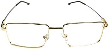 Компютърни очила На lifestyle в правоъгълна златна метална рамка лек 51 мм unisex_alacfrpr1869