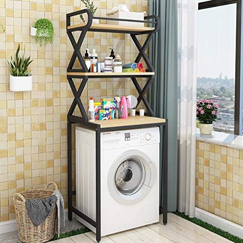 Hokcus Многофункционални Стелажи за съхранение на перални машини над Тоалетна, Подови Барабанная перална машина