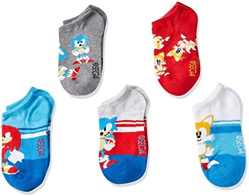 Sonic на Таралеж Boys 5 Опаковки Чорапи Без показване