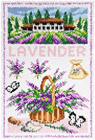 Комплект за направата на Килима с плетене на една кука-капаче Orchidea Lavender, 50x74 см