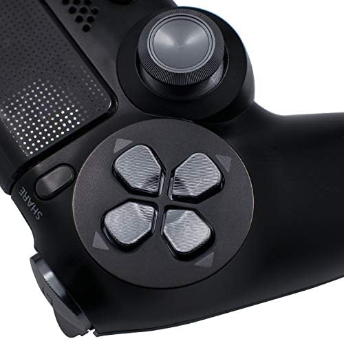 Метални бутони TOMSIN за контролер PS4 Slim/ PS4 Pro, Алуминиеви Метални химикалки Аналогова ръкохватка и бутони-куршуми, D-pad