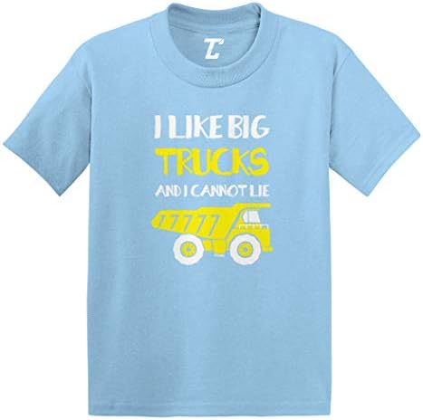 Харесвам Големи камиони, и аз Не мога да Лъжа, Тениска от Futon Джърси за Бебета/ малки Деца