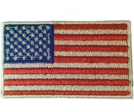 Универсален американски флаг на САЩ Емблемата на САЩ, на Бродирани Желязо Нашивке С бял кант, Флаг на САЩ Made In