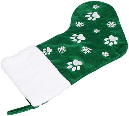 Коледен Отглеждане ENTHUSRI, Декоративна Подарък чанта за Коледната Елха, Украса за Домашно парти, Окачен Медальон (Зелен)