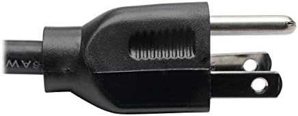 Удължителен кабел за захранване Трип Lite, 13A, 16AWG (от NEMA 5-15 P до NEMA 5-15 R) с дължина 1 метър (P024-001-13A) черен