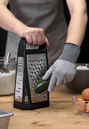 Устойчива на гумата ръкавица Microplane За защита на ръцете в кухнята, Един размер (опаковка от 1)
