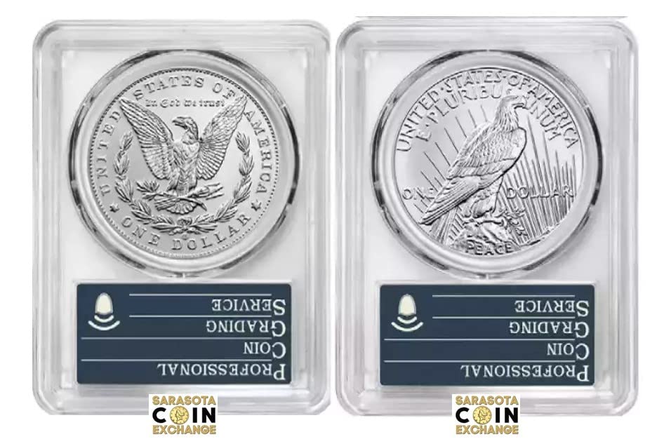 2021 CC 2021-CC Privy Morgan & Peace Dollar PCGS MS70 100th Ann 2 Продажба на монети за 1 usd PCGS MS-70