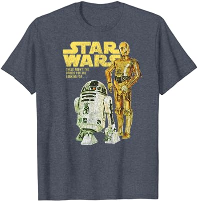 Тениска с портрет на лого Star Wars R2-D2 & C-3PO