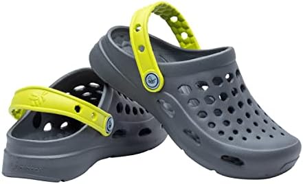 Joybees Kids Active Запушват - Удобно и лесно моющаяся водоустойчив обувки без шнур за момичета и момчета - въглен