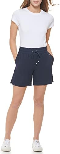 Дамски спортни къси панталонки Calvin Klein Sportwears от выстиранного френски бадем хавлиени материал С удобна
