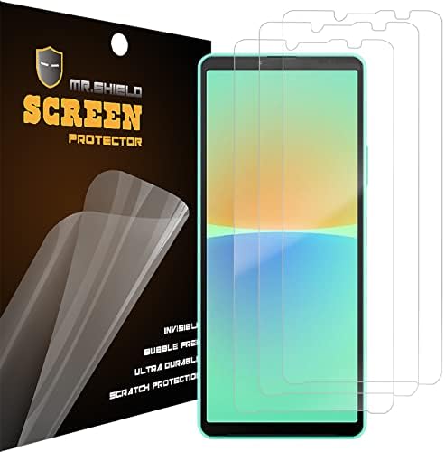 Mr.Щит [3 опаковки], Предназначени за защитно фолио за Sony Xperia 10 V Premium Clear Screen Протектор (PET