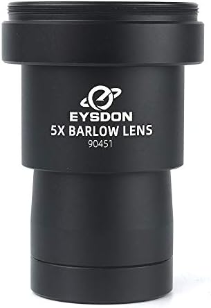 Обектив EYSDON 5X Barlow 1,25с Метална удлинителем Фокусното разстояние с пълно покритие с камера M42 T2 T-Образен