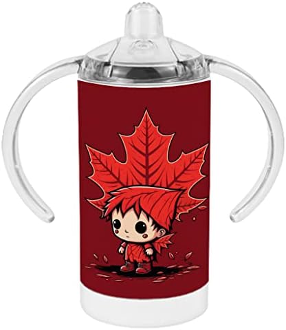 Чаша за Sippy С принтом под формата на кленов лист - Canada Baby Sippy Cup - Скъпа чаша За Sippy