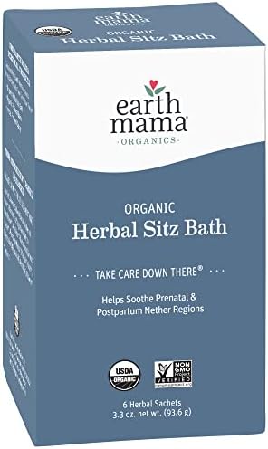 Органични Билкови Сидячая вана от Earth Mama | Успокояващо средство за перинеума по време на бременността и след раждането,