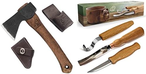 Брадва за дърворезба Ръчно коване на Axe с Ножнами AX1 Набор от Инструменти за Дърворезба, Определени За Дърворезба