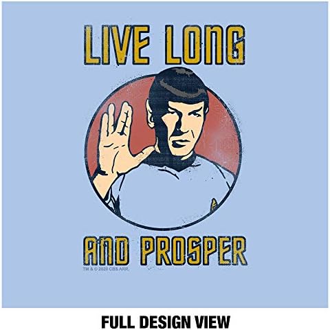 1-Слойная Множество Маска за лице Star Trek Long Life с Регулируема Тел за носа, Унисекс