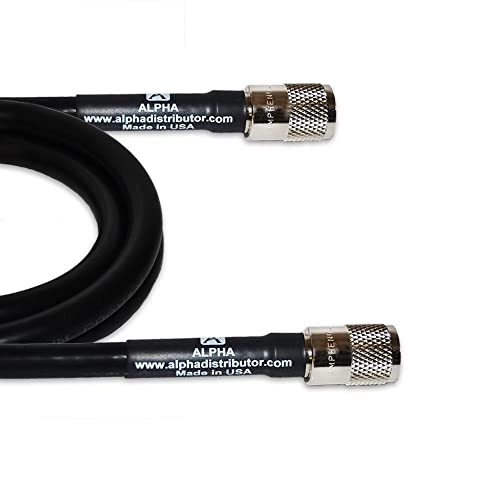 50-крак коаксиален кабел RG8u с Прикачен AMPHENOL PL259s