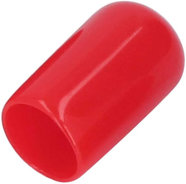 100ШТ Торцевая капак от PVC Кръгла Гъвкава Пожароустойчива Резьбонарезная Полагане на Червената Торцевая капак | | (Цвят: 10 мм)