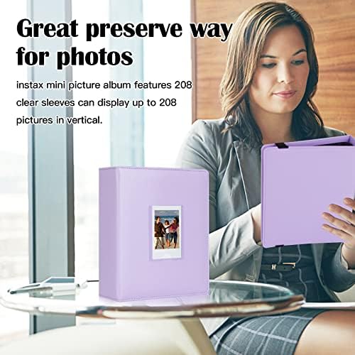 2 опаковки Фотоалбум за Fujifilm Instax Mini LiPlay 11 90 70 50-ТЕ 26 25 9 8+ 8 Фотоапарат непосредствена печат 7S/Принтер Mini Линк SP-1, Принтер непосредствена печат Polaroid Snap SnapTouch PIC-300 Z2300 Mint Ц